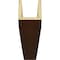 Ekena Millwork 3-Sided (U-beam) Knotty Pine Endurathane Faux Wood Ceiling Beam, Premium Hickory, 12"Wx12"H x10'L BMKP3C0120X120X120ZH - alternate 5